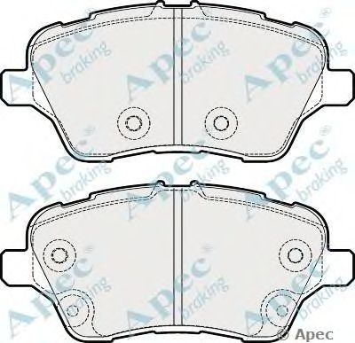 APEC BRAKING pad1905 -  Комплект тормозных колодок, дисковый тормоз